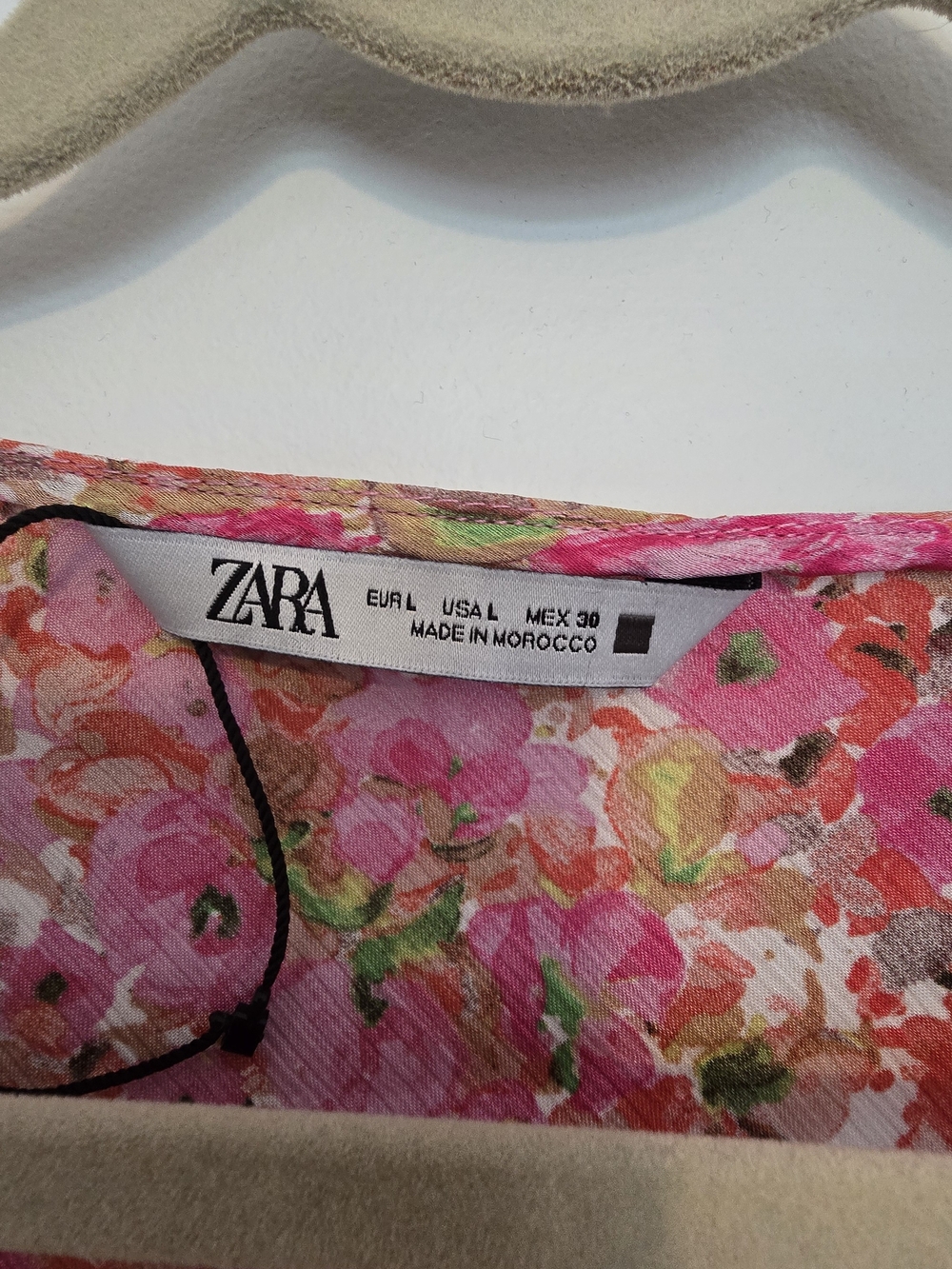 Zara Pink Floral Print Dress - Picture 3 of 5